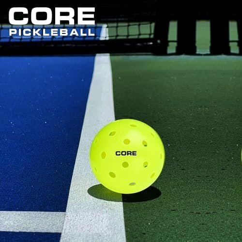 CORE pickleball balls on outdoor court