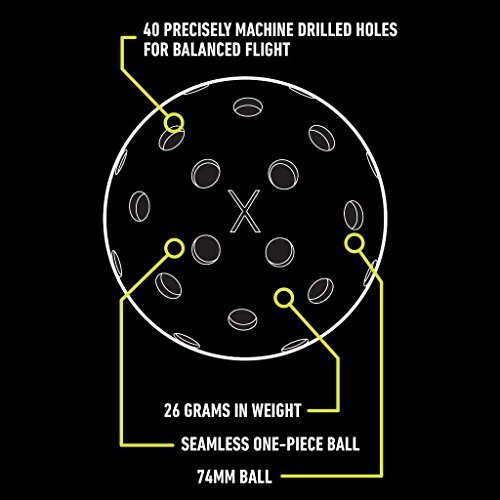 5 Best Pickleball Balls Packs - Franklin X-40 pickleball hole pattern detail