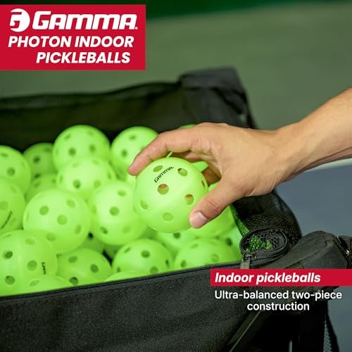 GAMMA Photon pickleball 26-hole pattern close-up