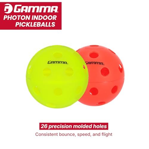 GAMMA Photon indoor pickleballs pack