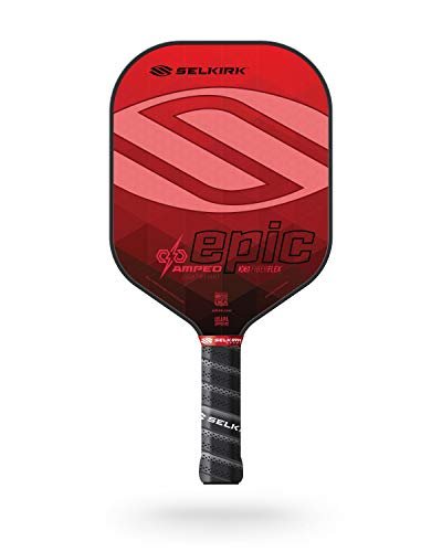Selkirk Sport Amped Epic lightweight pickleball paddle in red