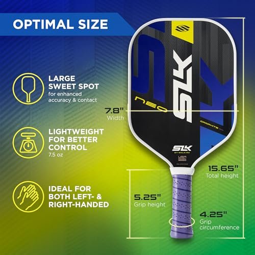 Selkirk SLK Neo set of 4 paddles arranged by color
