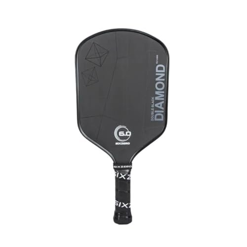7 Best Control Pickleball Paddles - Six Zero Double Black Diamond 16mm lightweight control pickleball paddle