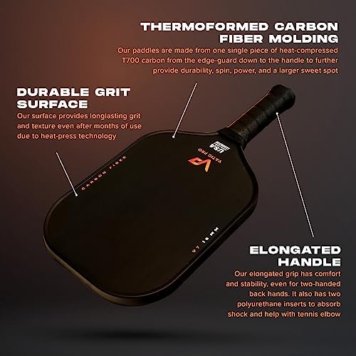 Vatic Pro V7 paddle side view and profile