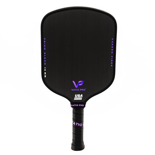 Vatic Pro Prism Carbon Fiber 16mm pickleball paddle with foam-injected walls