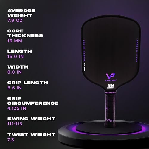 Vatic Pro Prism paddle side view showing edge construction